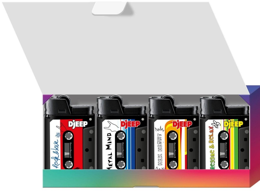 Hot BIC Djeep Pocket Lighters, Limited Edition Mixtape Collection, Unique Lighters