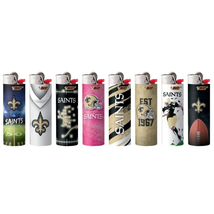 New BIC Bic Special Edition New Orleans Saints Series Maxi Pocket Lighters