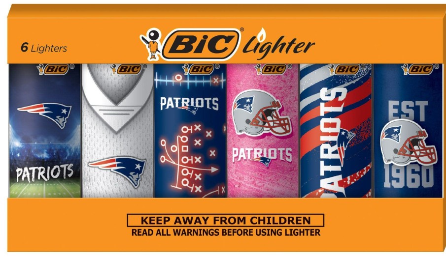 Clearance BIC Bic Special Edition Patriots Series Maxi Pocket Lighters