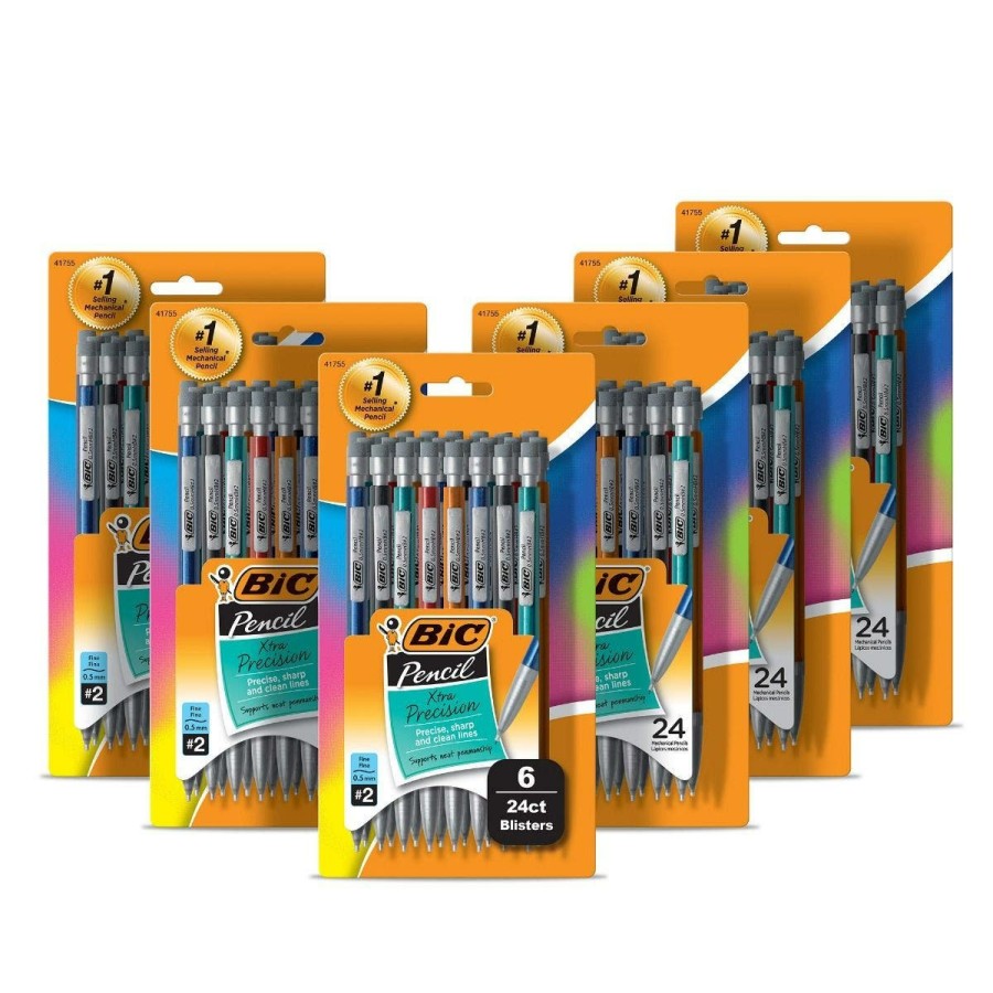 Online BIC Bic Xtra-Precision Mechanical Pencils With Erasers, Fine Point (0.5Mm), Mechanical Drafting Pencil Set