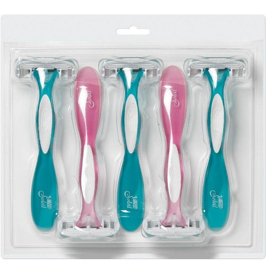 New BIC Bic Soleil Sensitive Advanced Women'S Disposable Razors, 5 Blades With Moisture Strip For A Silky Smooth Shave