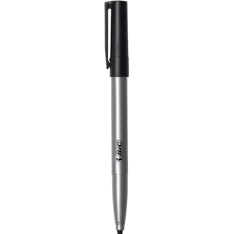 Online BIC Bic Ecolutions Fine Permanent Markers, Fine Bullet Tip, Black Marker Set Made From 51% Recycled Plastic