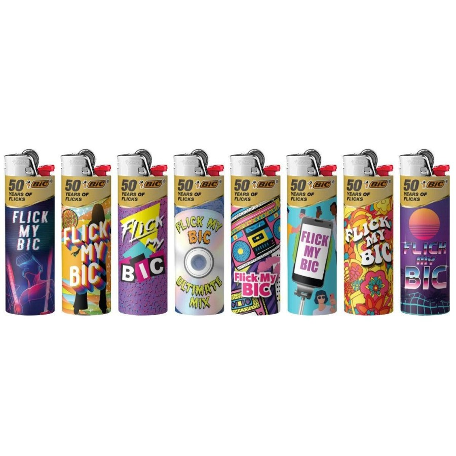 Clearance BIC Bic Special Edition 50Th Anniversary Flick My Bic Series Maxi Pocket Lighters