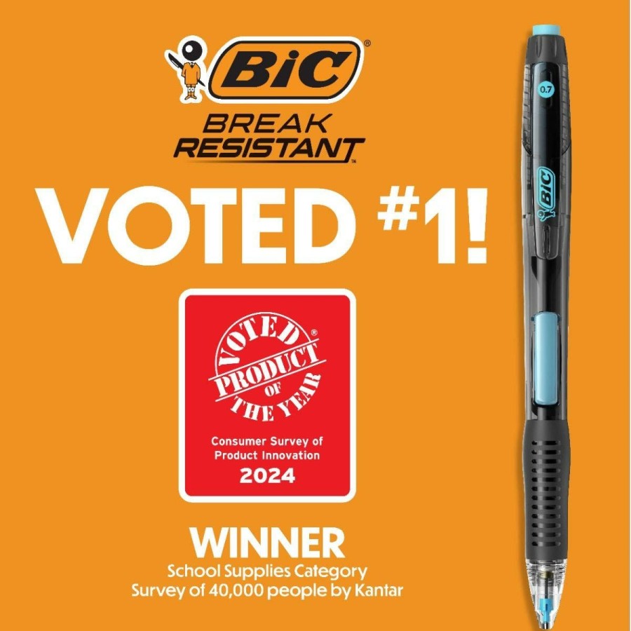 Hot BIC Bic Break-Resistant Mechanical Pencils With Erasers, No. 2 Medium Point (0.7Mm)