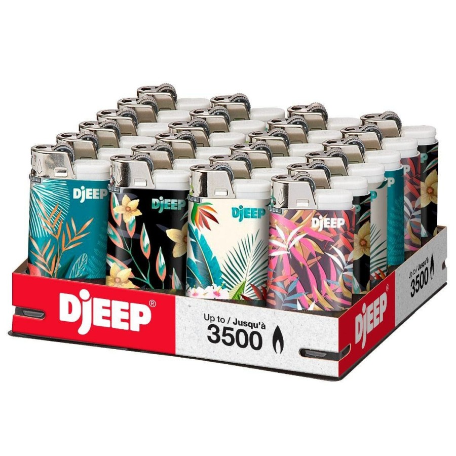 Best BIC Djeep Pocket Lighters, Vibrant Collection Textured Metallic, Colorful Unique Lighters