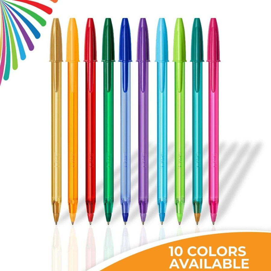 Online BIC Bic Color Cues Pen Set, Assorted Colors, Fun Color Pens For School Supplies, Includes Bic Cristal Xtra Smooth Ballpoint Pens