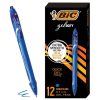 Clearance BIC Bic Gel-Ocity Retractable Quick Dry Gel Pen, Medium Point (0.7Mm), Blue, Comfortable Full Grip