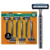 New BIC Bic Sensitive 3 Disposable Razors For Men With 3 Blades For Sensitive Skin