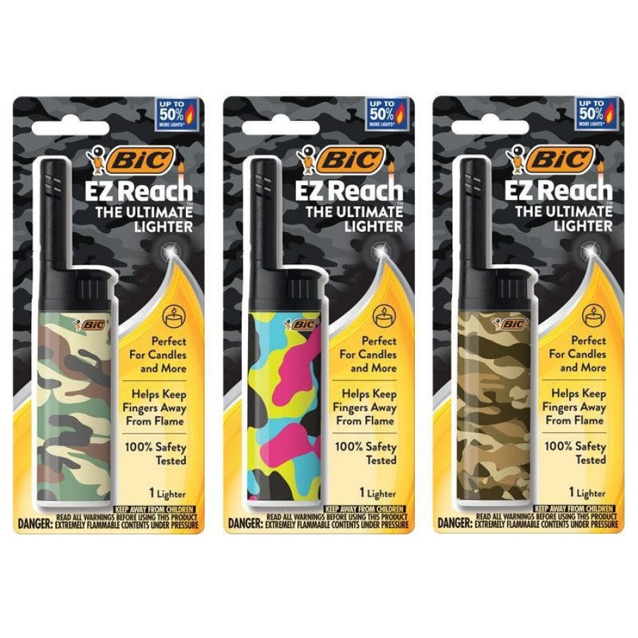 Online BIC Bic Ez Reach Candle Lighter, The Ultimate Lighter With Extended Wand For Grills And Firepits (1.45-Inch), Camouflage Lighters