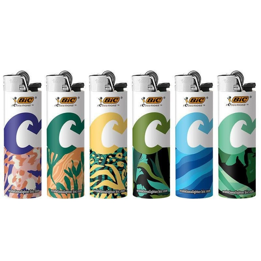 Clearance BIC Bic Ecolutions Maxi Pocket Lighter, Ecofriendly Candle Lighters, 100% Recycled Packaging And 55% Recycled Metal, 30% Carbon Offset