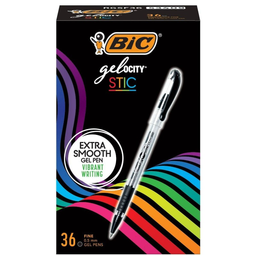 Best BIC Bic Gelocity Smooth Gel Pens, Fine Point (0.5Mm), Black, For A Smooth Writing Experience