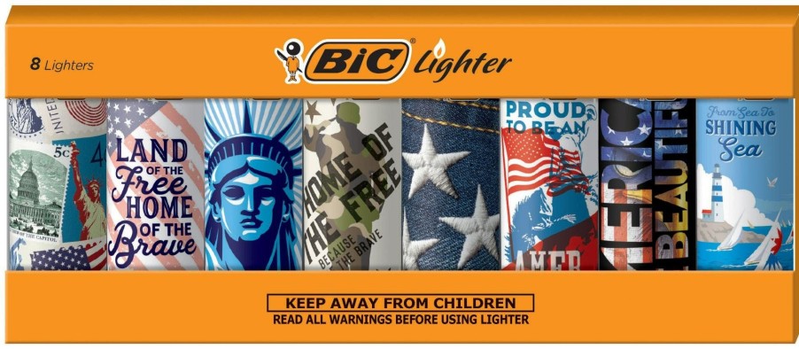 Wholesale BIC Bic Special Edition Americana Series Maxi Pocket Lighters