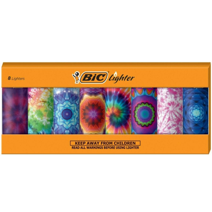 New BIC Bic Special Edition Psychedelic Series Maxi Pocket Lighters