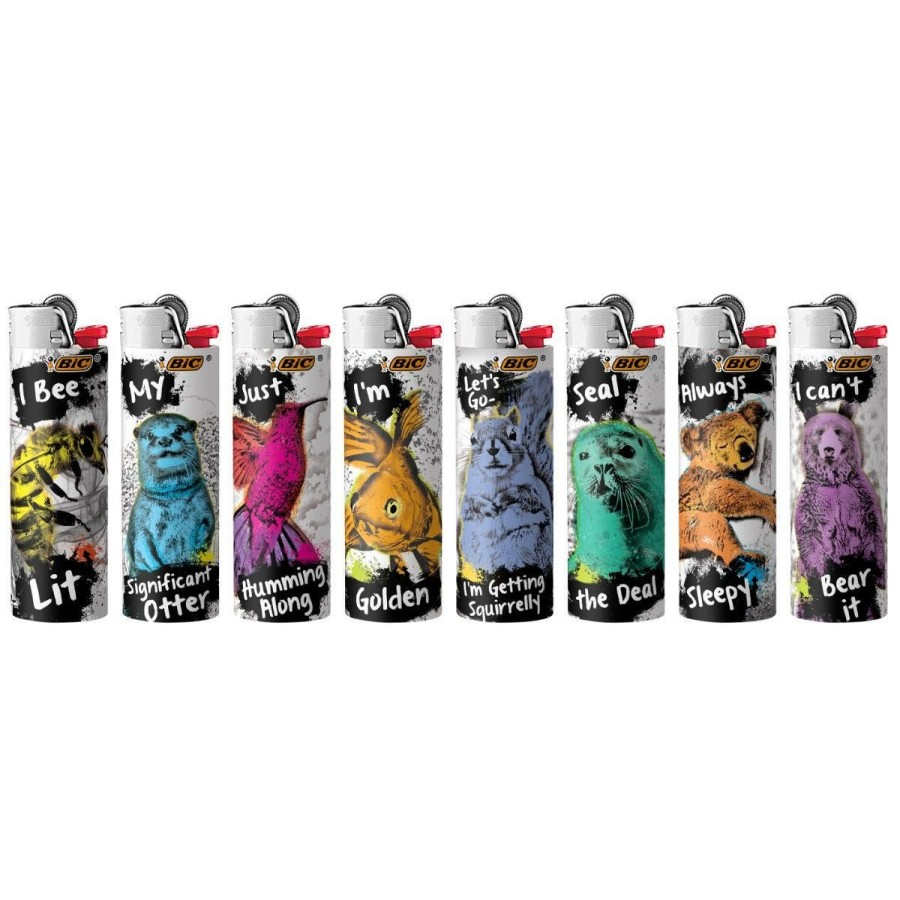 Clearance BIC Bic Special Edition Party Animal Series Maxi Pocket Lighters